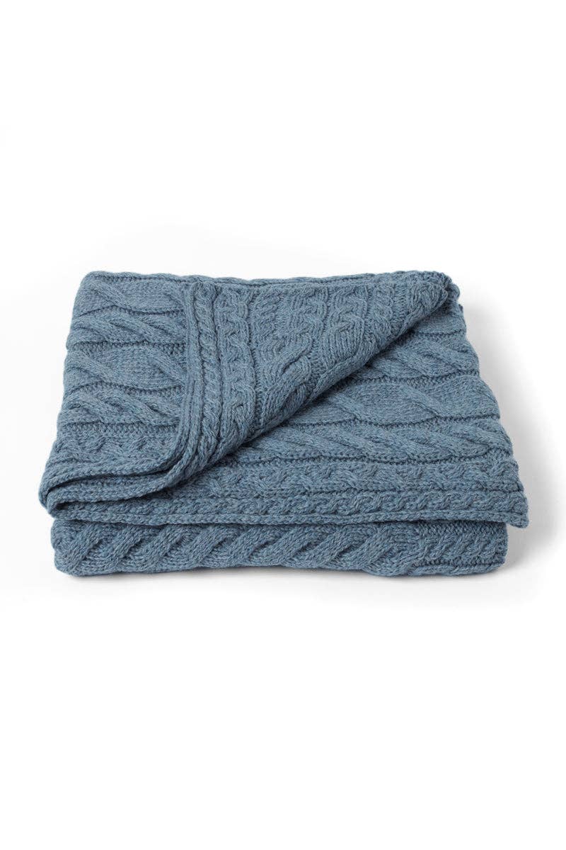 Silver Strand Supersoft Aran Cable Throw