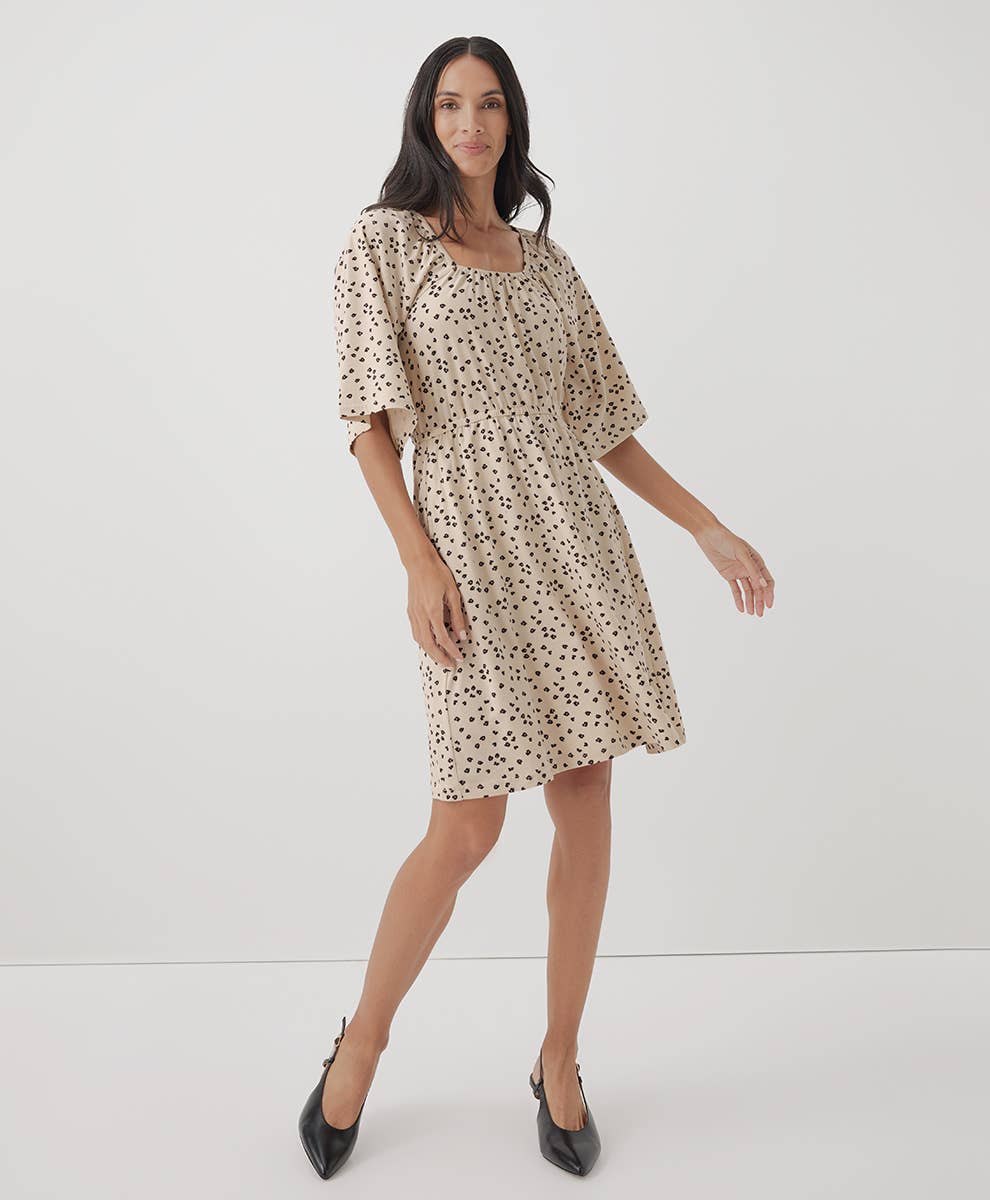 Women’s Luxe Jersey Flutter Sleeve Dress