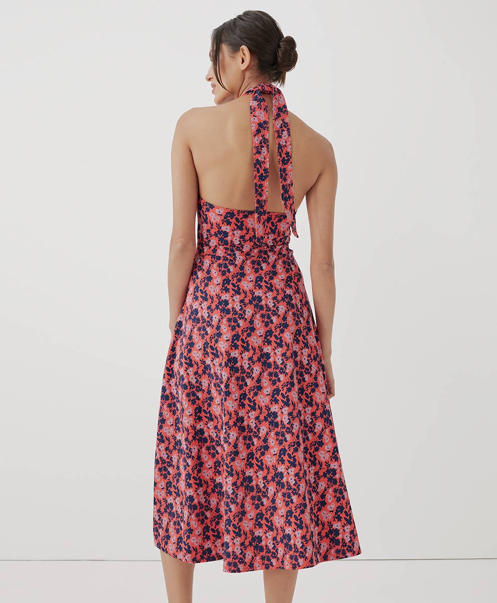 Fit and Flare Modern Halter Dress