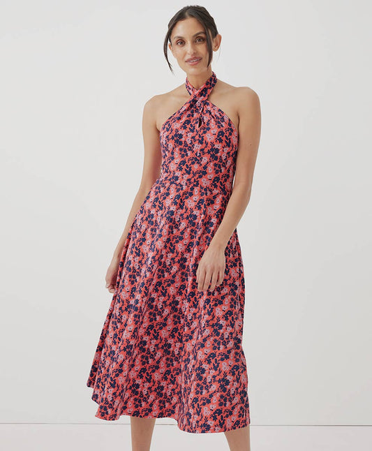Fit and Flare Modern Halter Dress