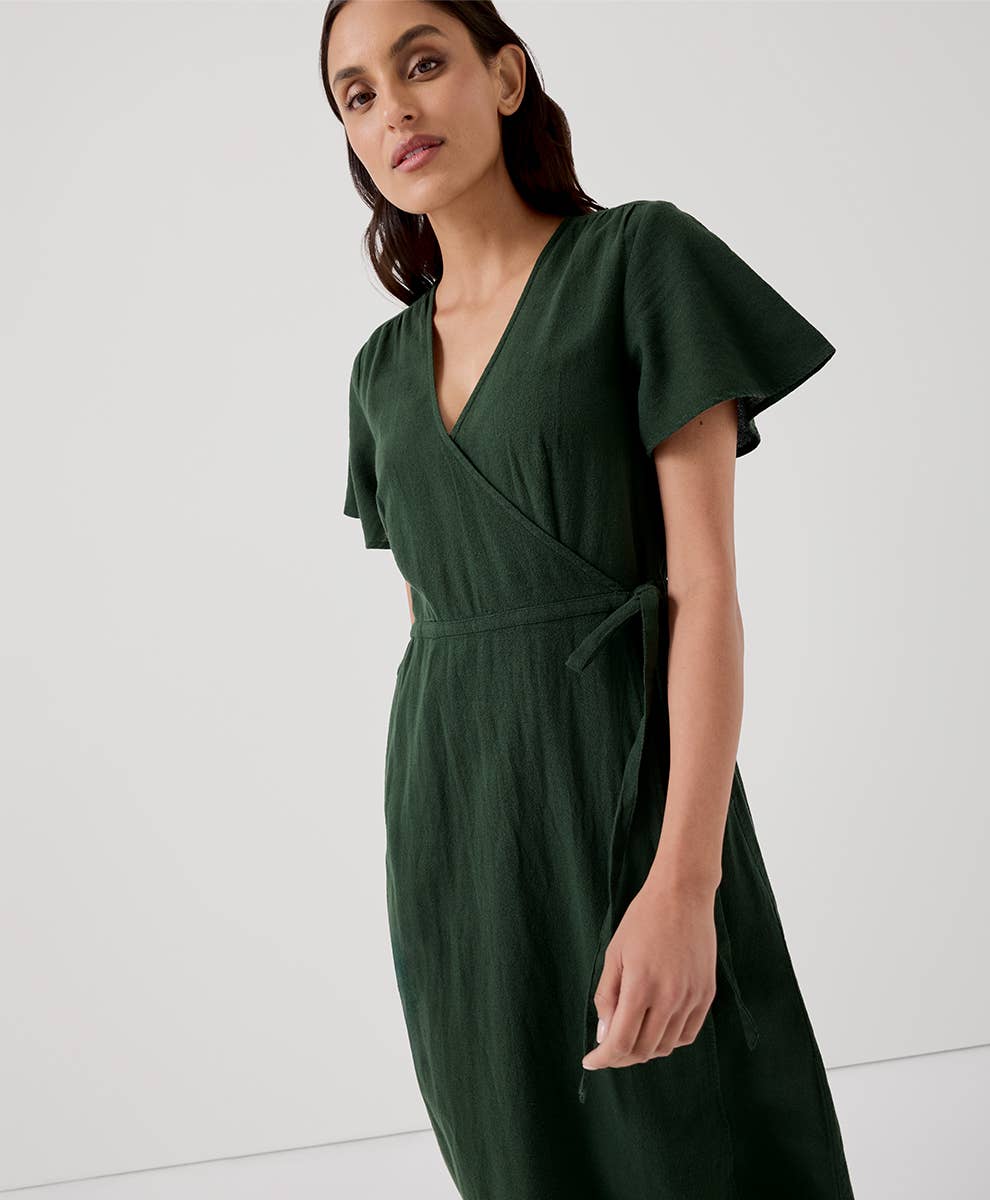 Cafe Crepe Wrap Dress