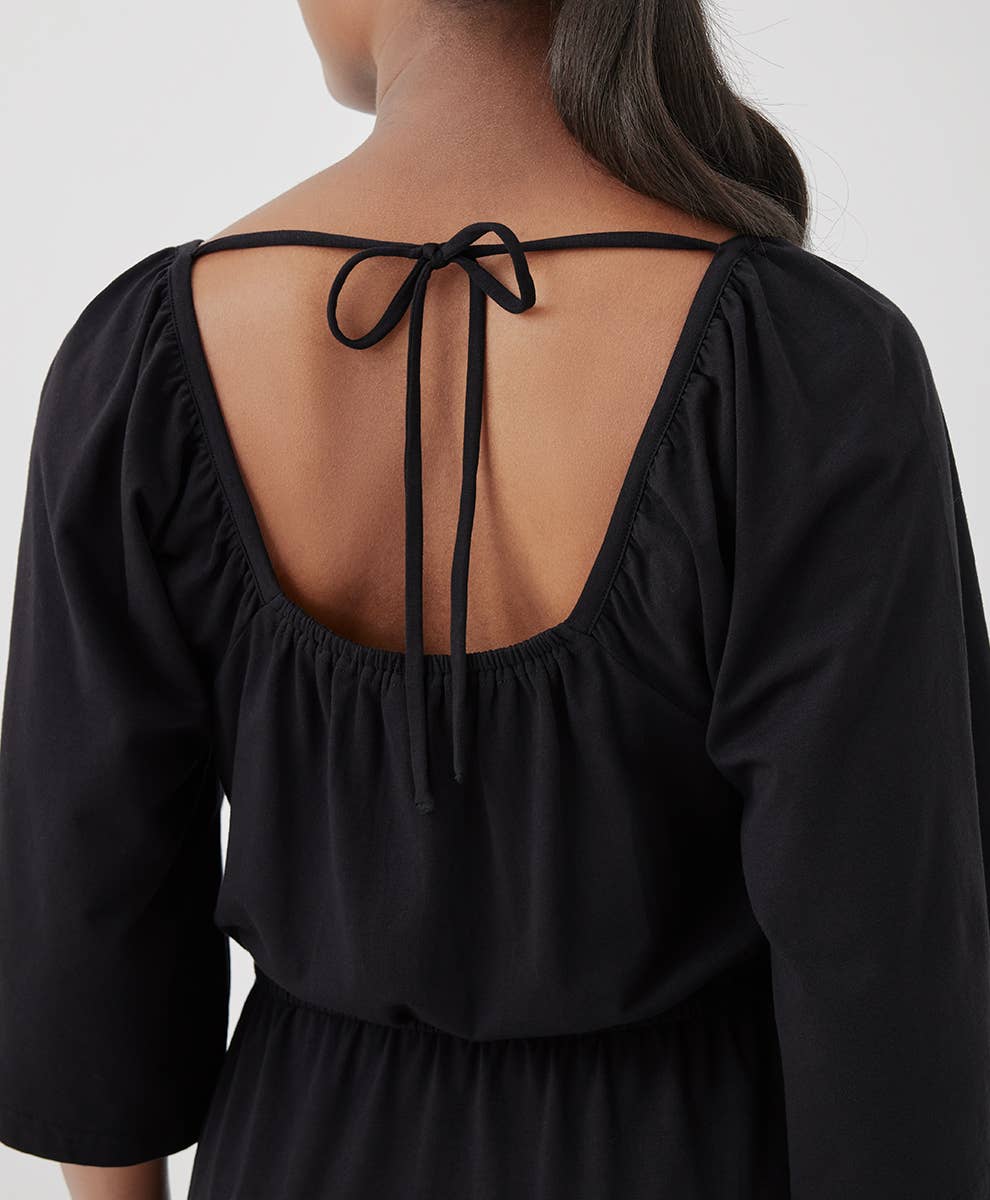 Women’s Luxe Jersey Flutter Sleeve Dress