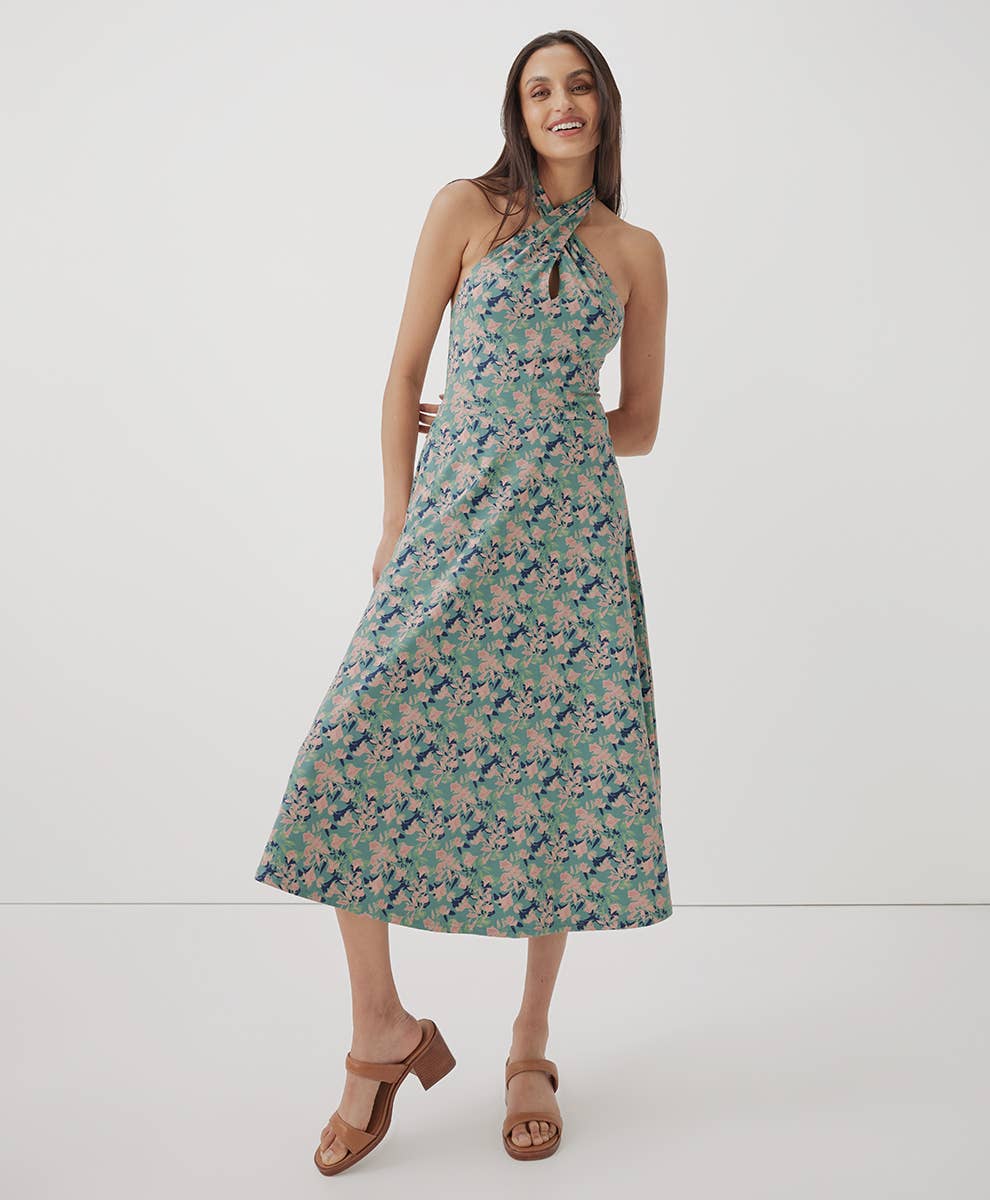 Fit and Flare Modern Halter Dress