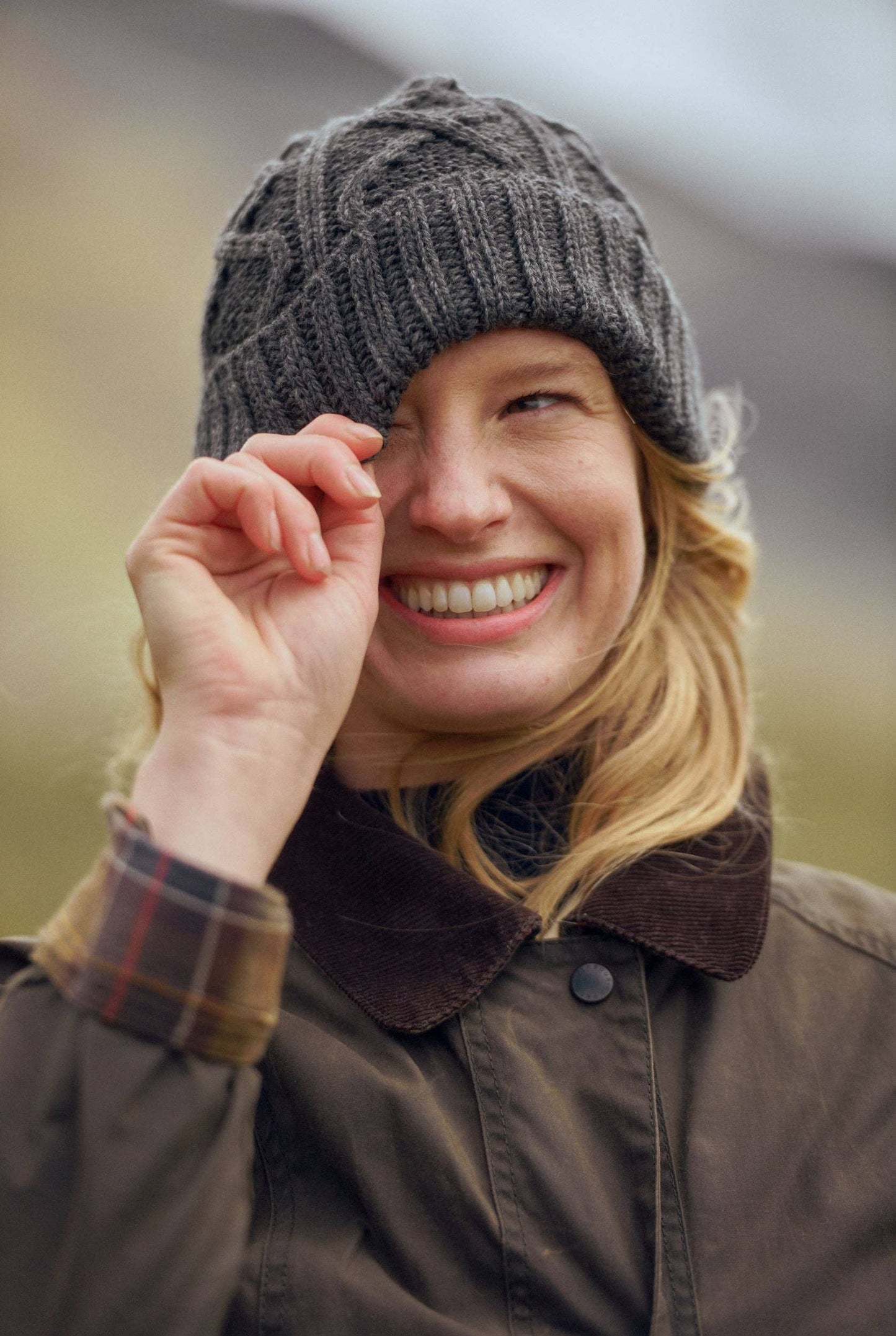 Mulranny Aran Diamond Stitch Hat