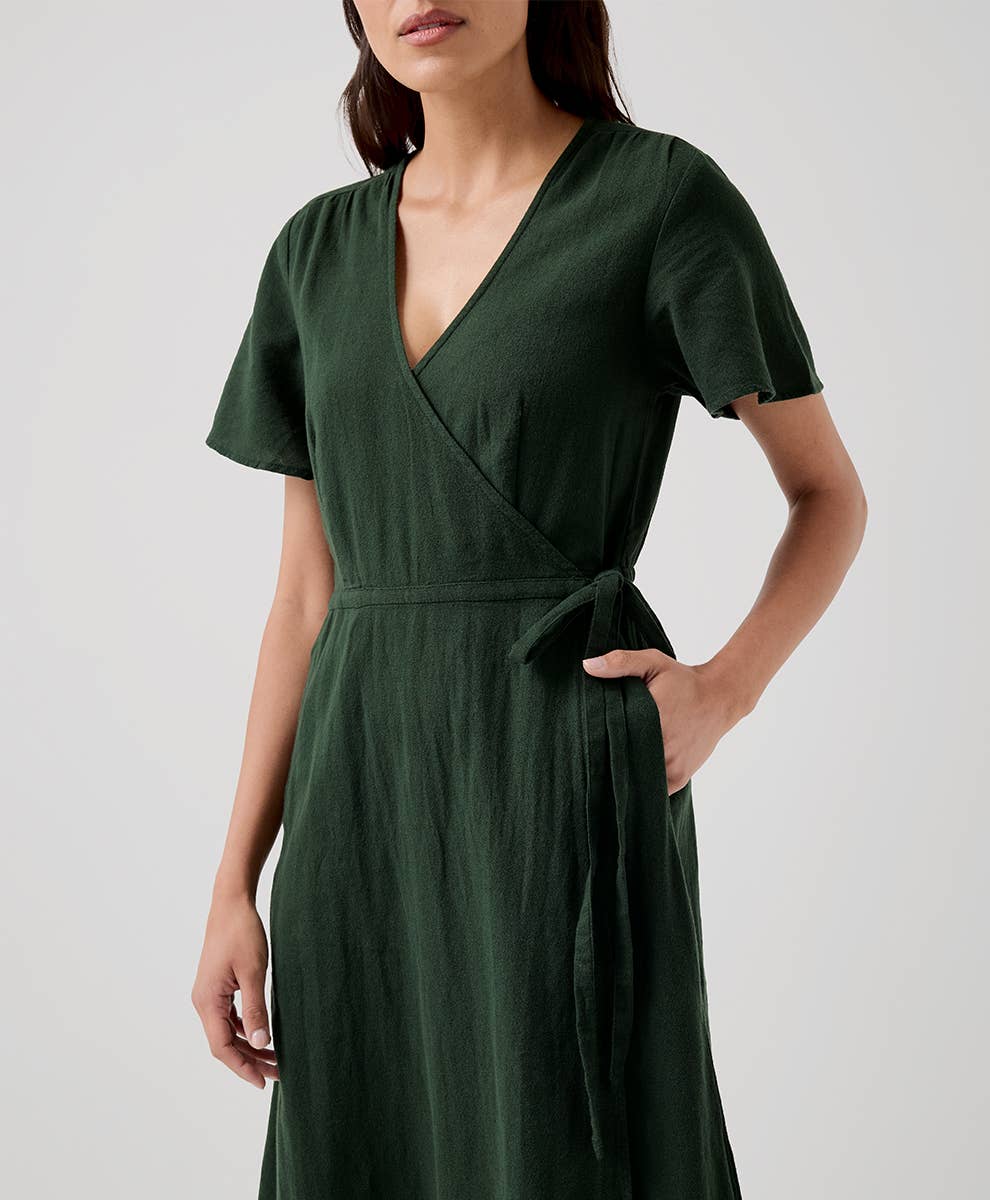 Cafe Crepe Wrap Dress