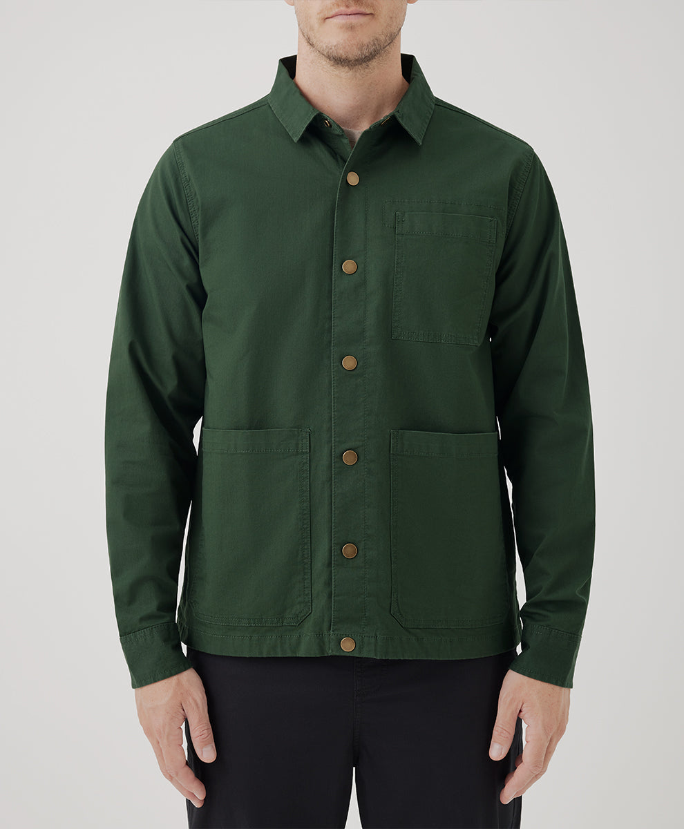 Men’s Woven Twill Flannel Lined Jacket