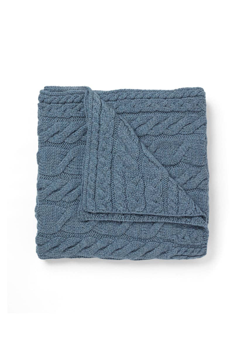 Silver Strand Supersoft Aran Cable Throw