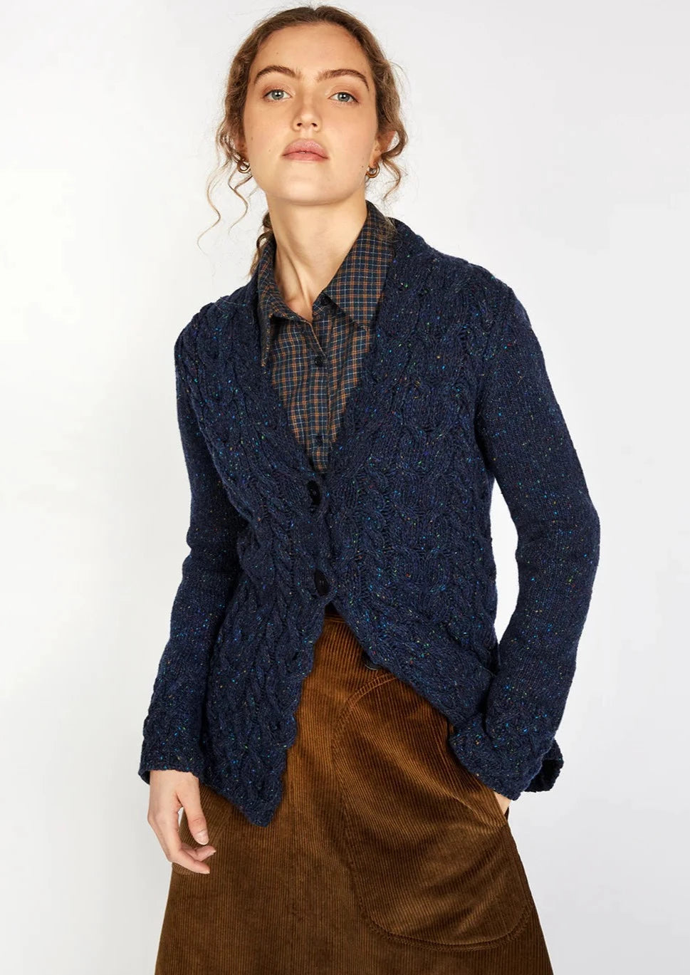 Horseshoe Cable Cardigan