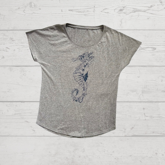 Steampunk Seahorse Dolman Tee