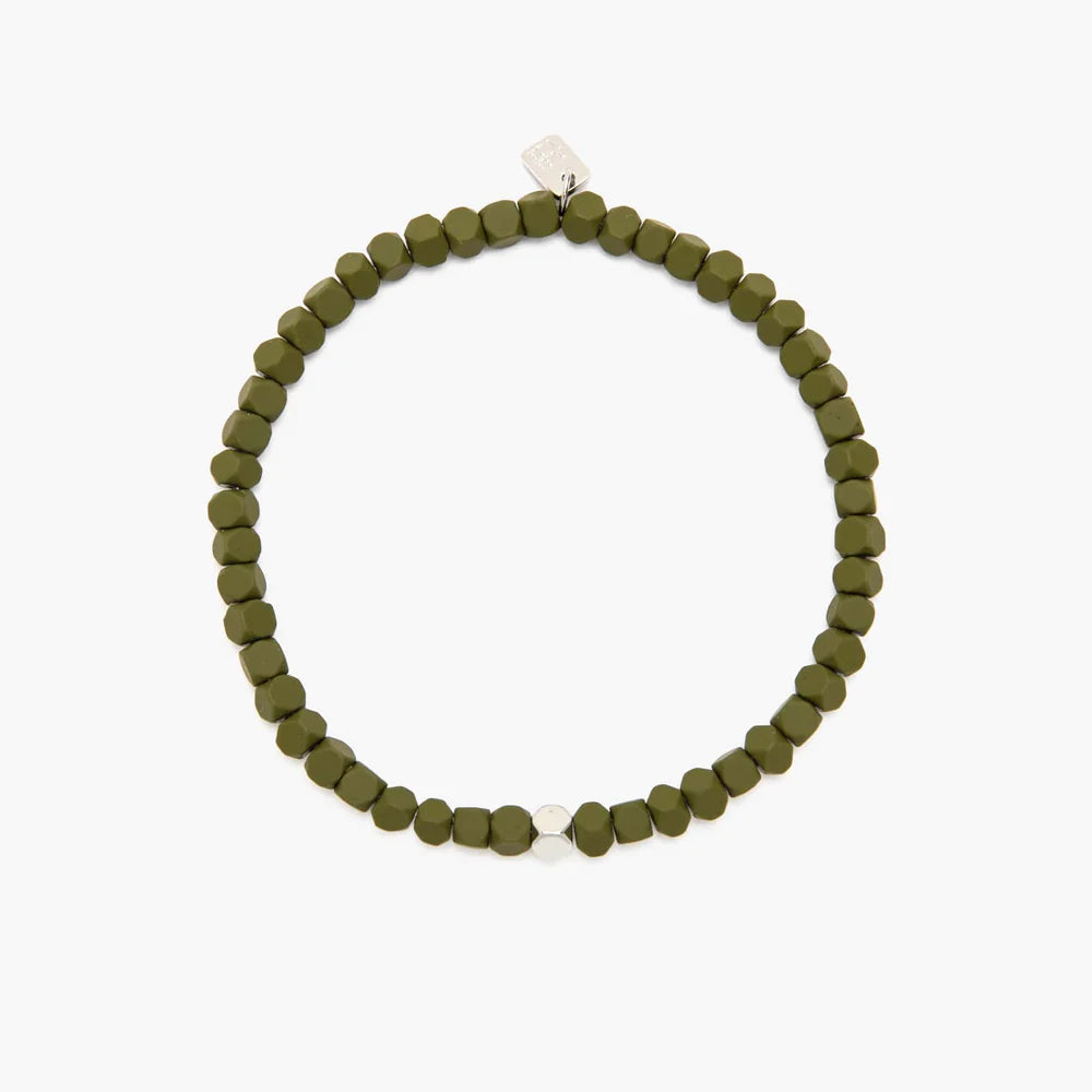 Men’s Coated Hematite Stretch Bracelet