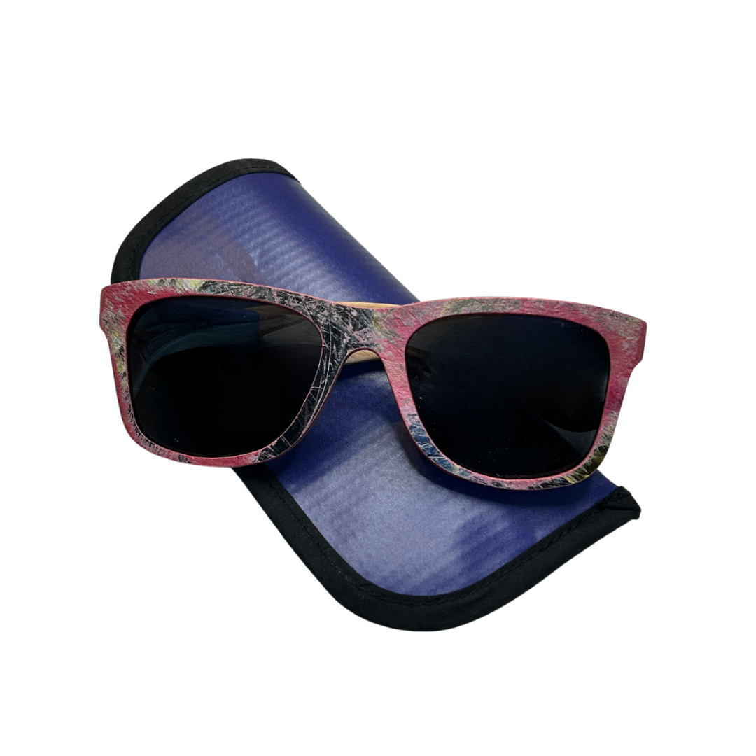 Polarized “Wayfarer” Recycled Skateboard Sunglasses