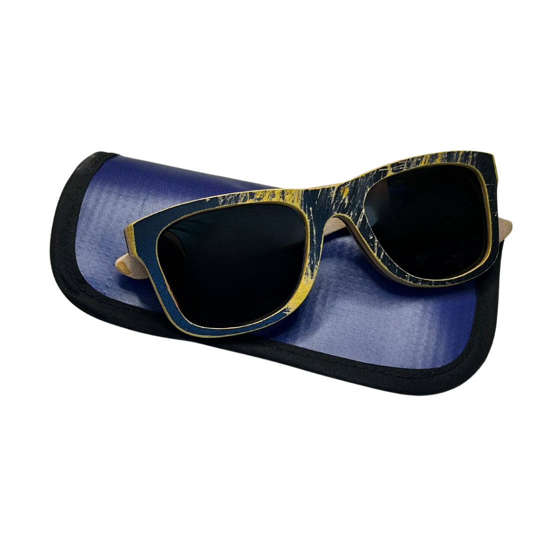 Polarized “Wayfarer” Recycled Skateboard Sunglasses