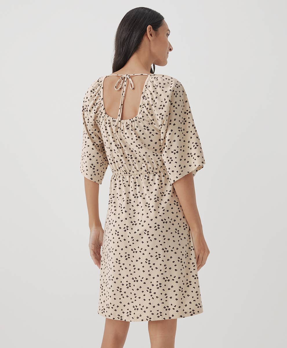 Women’s Luxe Jersey Flutter Sleeve Dress
