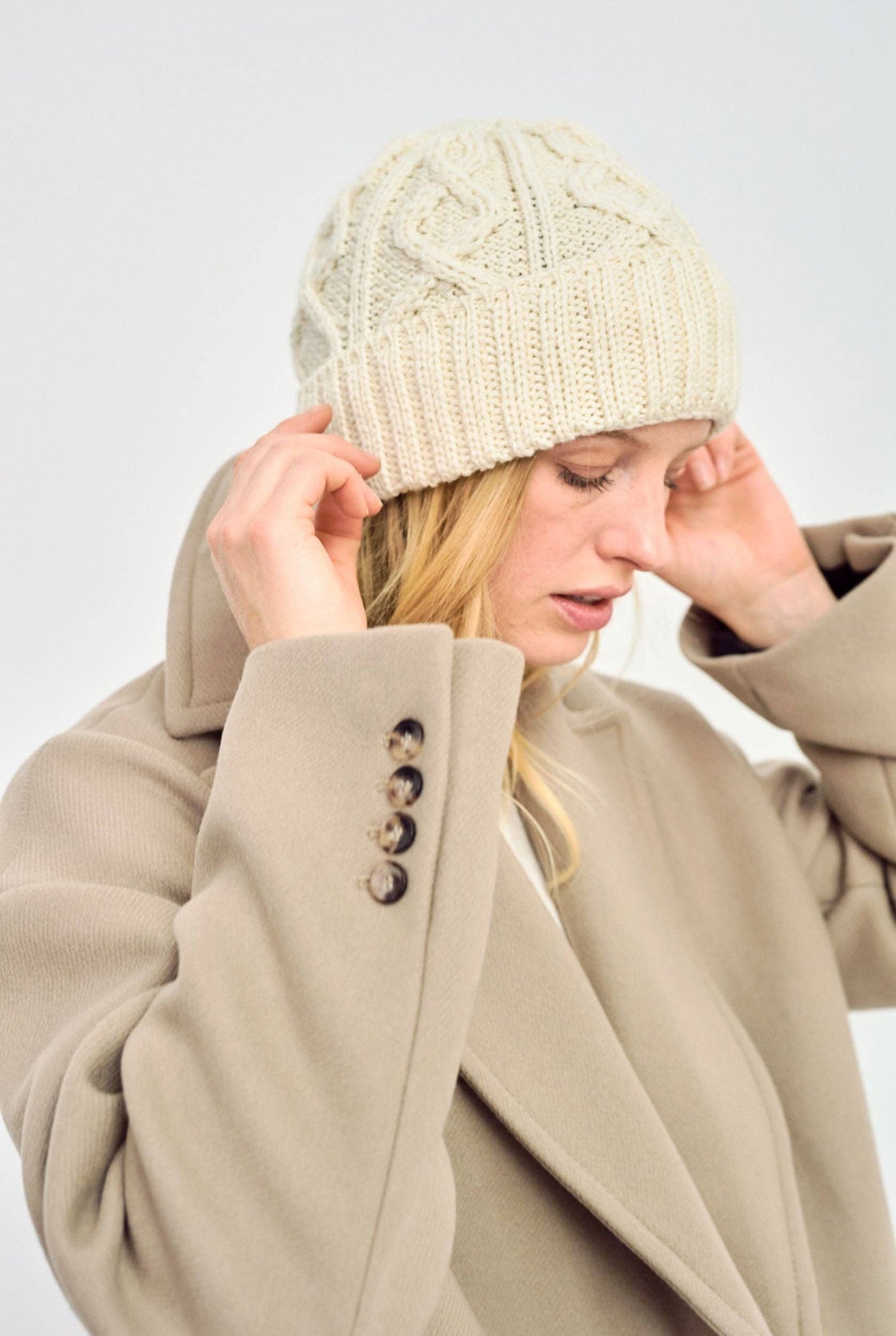 Mulranny Aran Diamond Stitch Hat