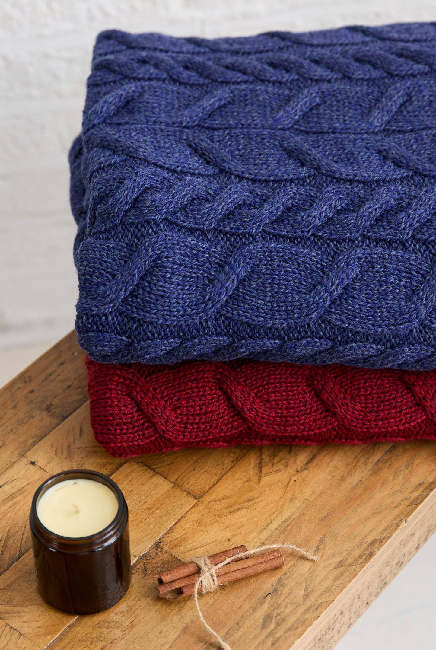 Silver Strand Supersoft Aran Cable Throw