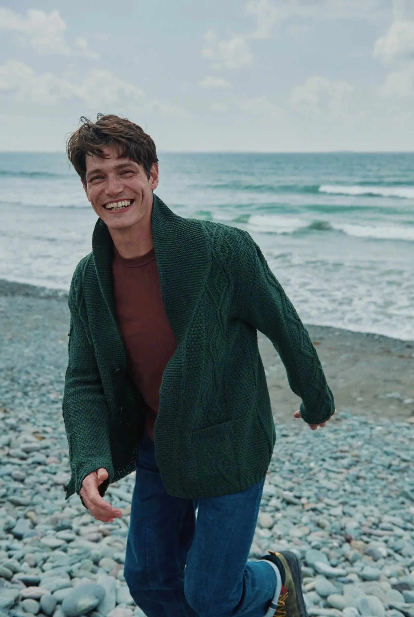 Killary Fjord Aran Cardigan