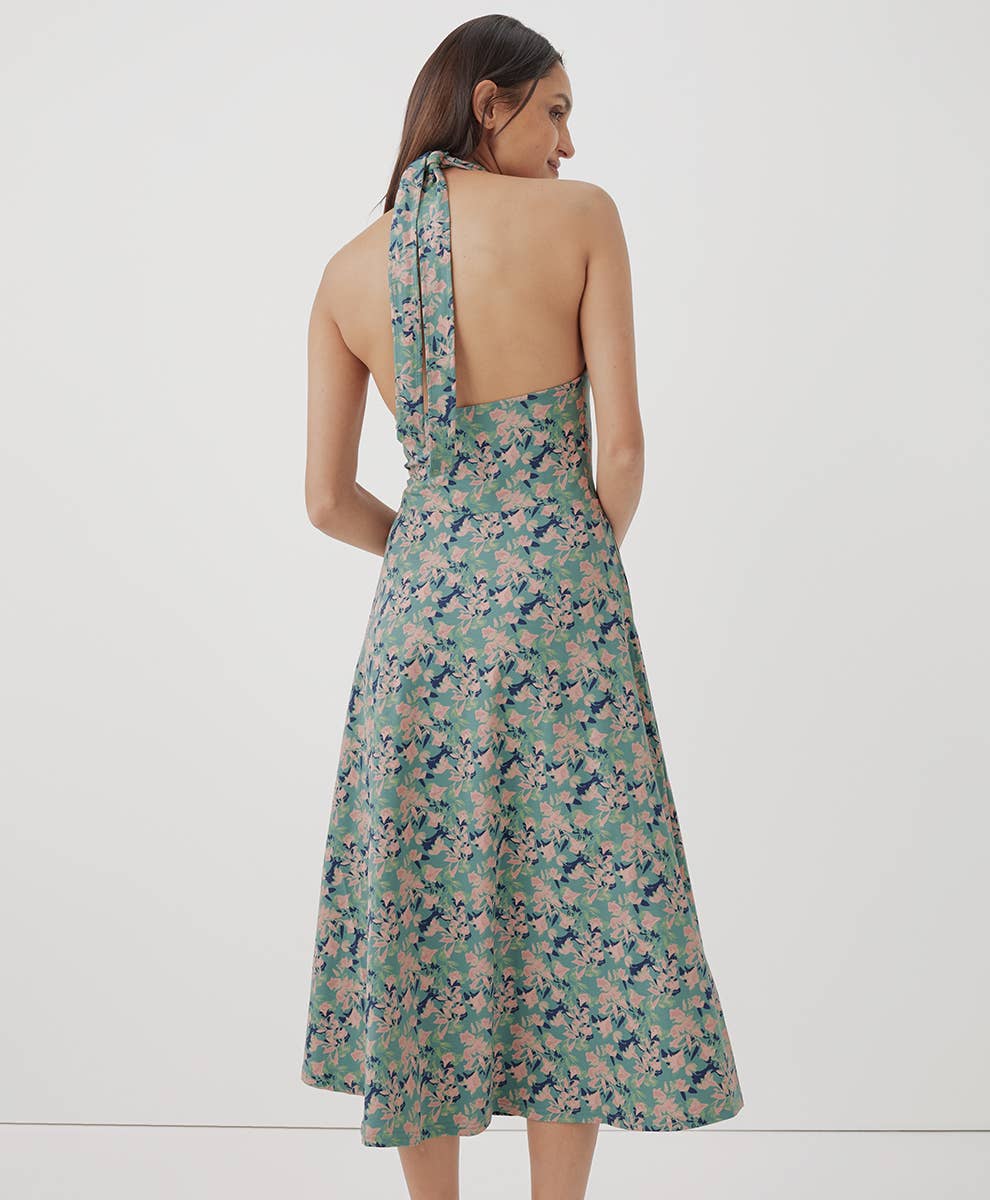 Fit and Flare Modern Halter Dress