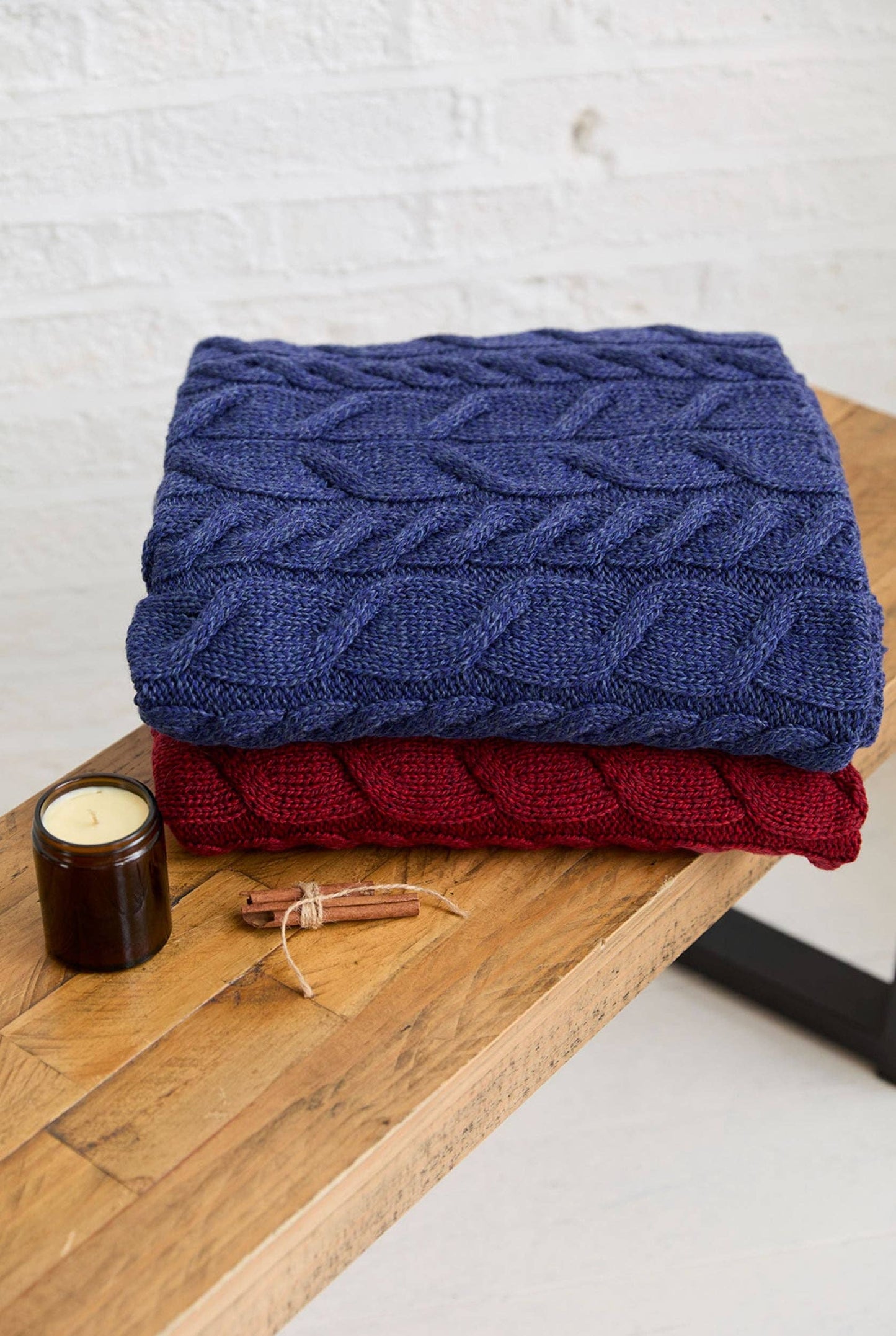 Silver Strand Supersoft Aran Cable Throw