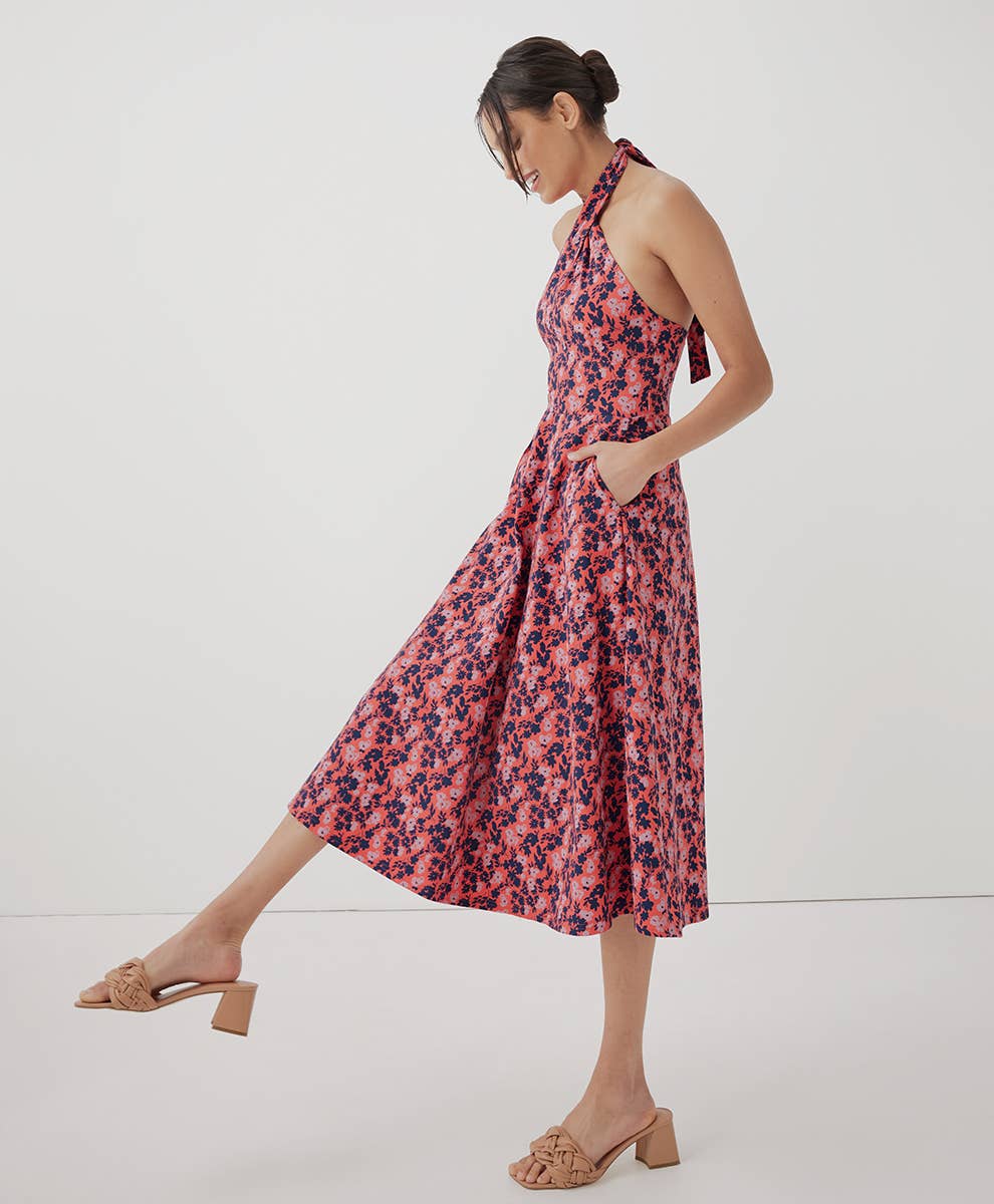 Fit and Flare Modern Halter Dress
