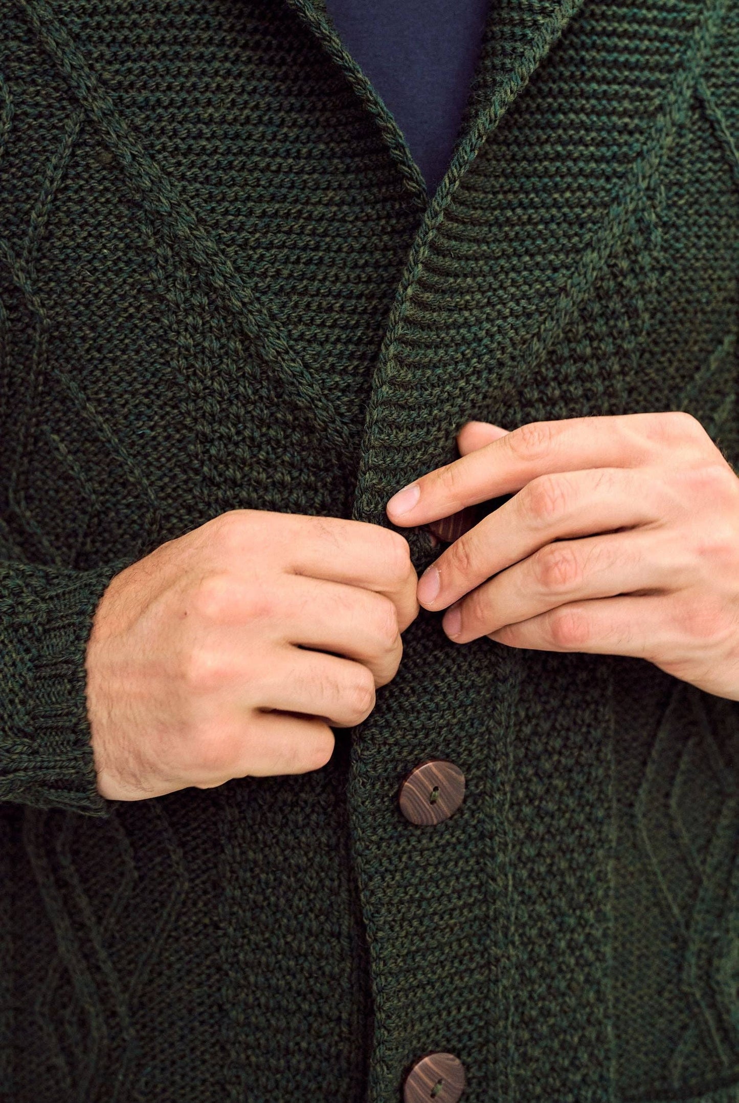 Killary Fjord Aran Cardigan
