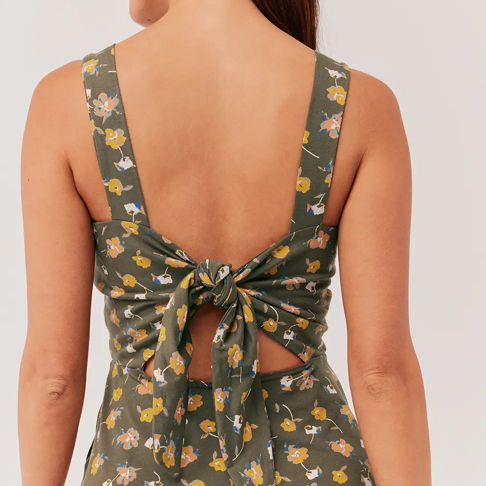 Fit & Flare Tie-Back Dress