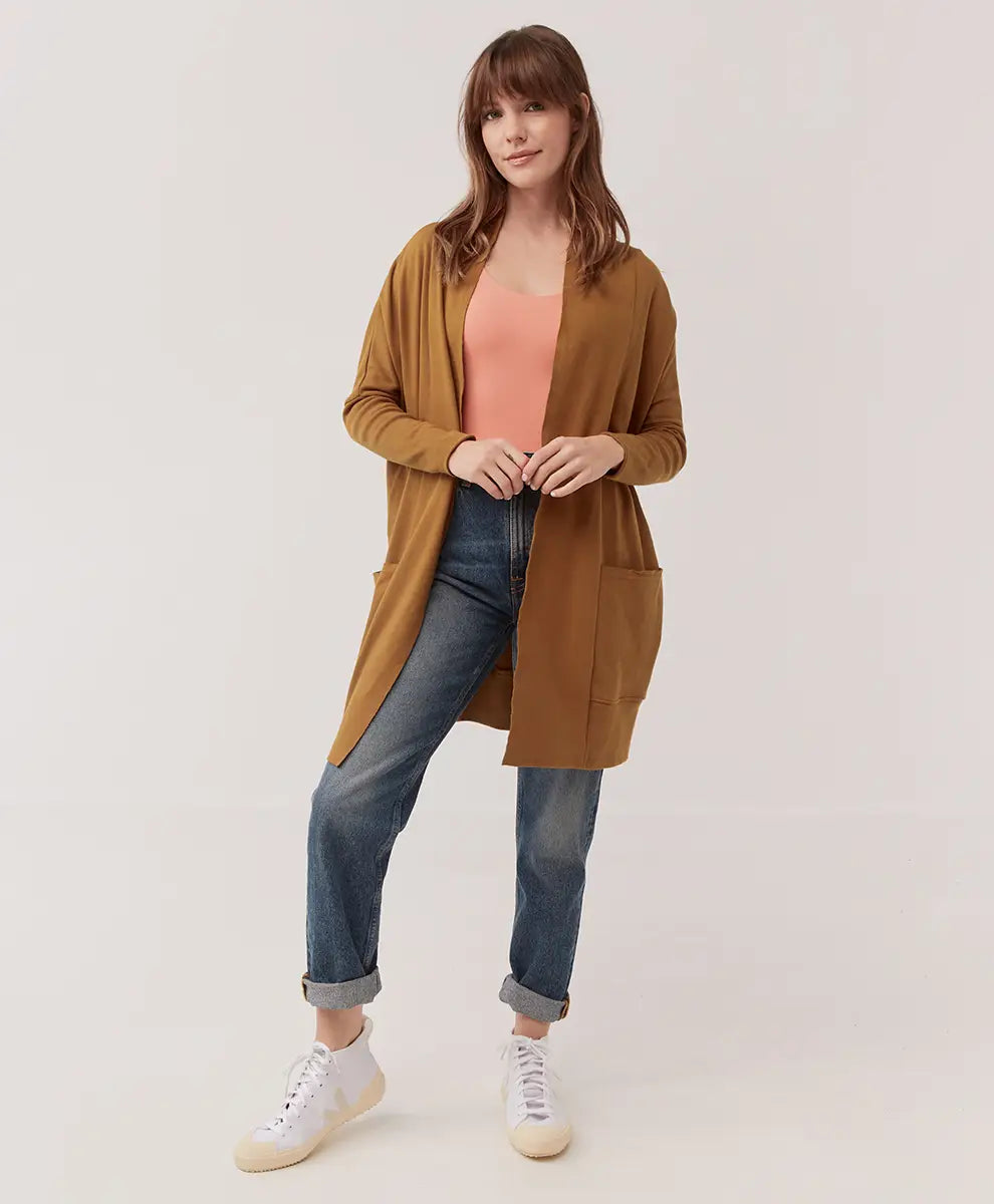 Women’s Airplane Cardigan made with Organic Cotton | Pact