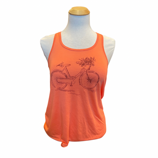 Biking with Flowers Flowy Tank