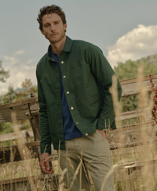 Men’s Woven Twill Flannel Lined Jacket