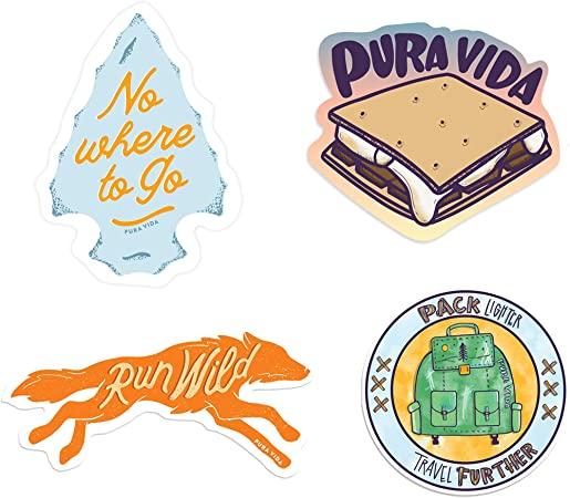 Run Wild Sticker 4 Pack