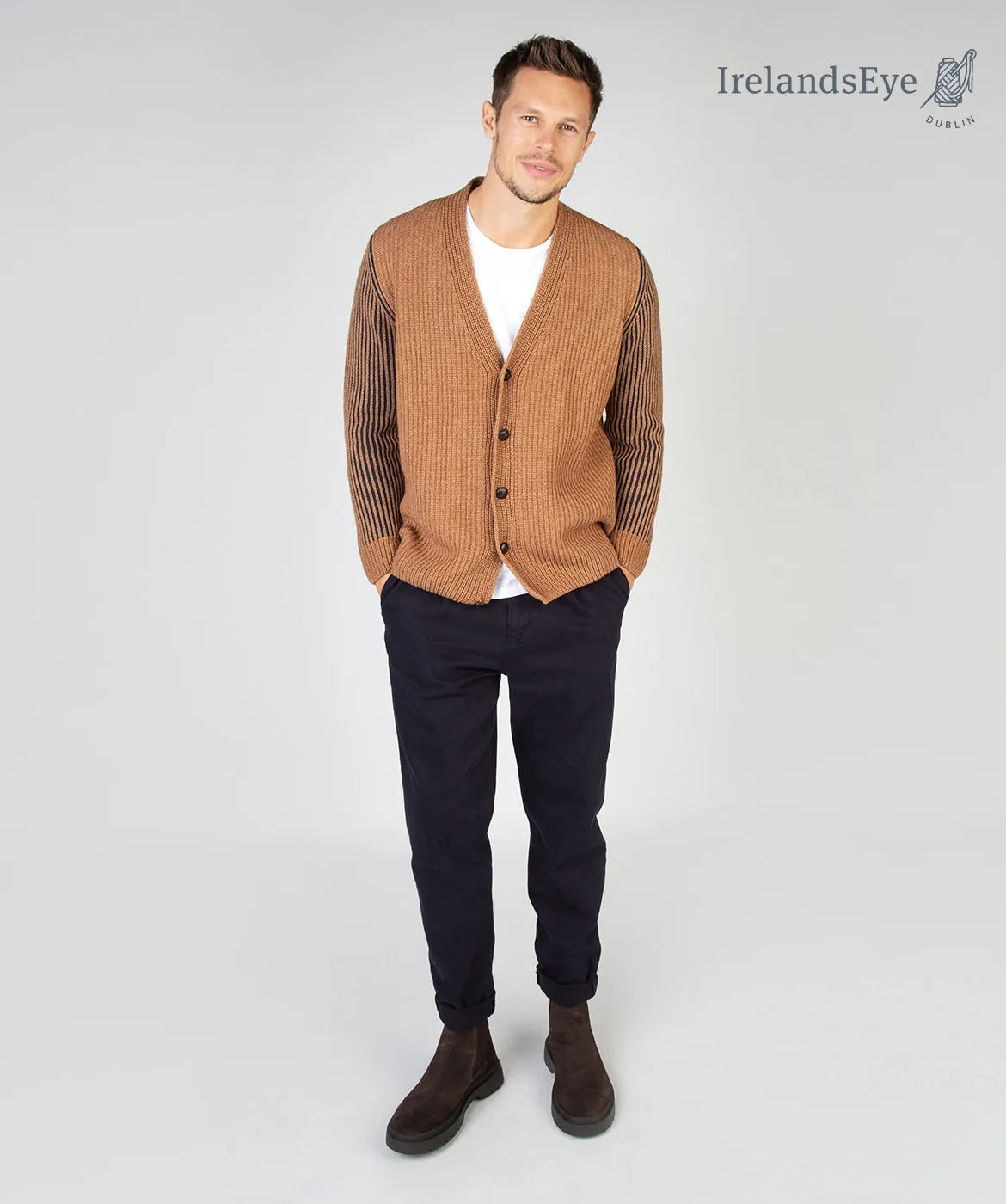 Pinstripe Cardigan