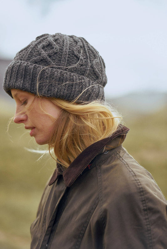 Mulranny Aran Diamond Stitch Hat