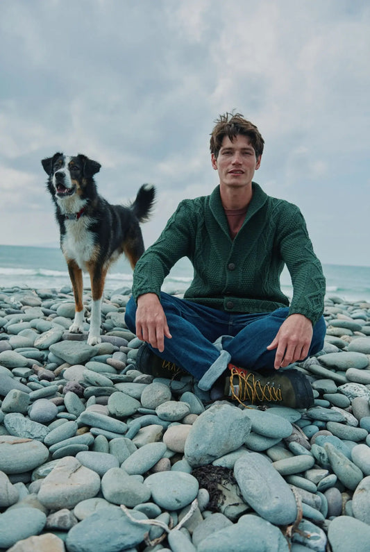 Killary Fjord Aran Cardigan