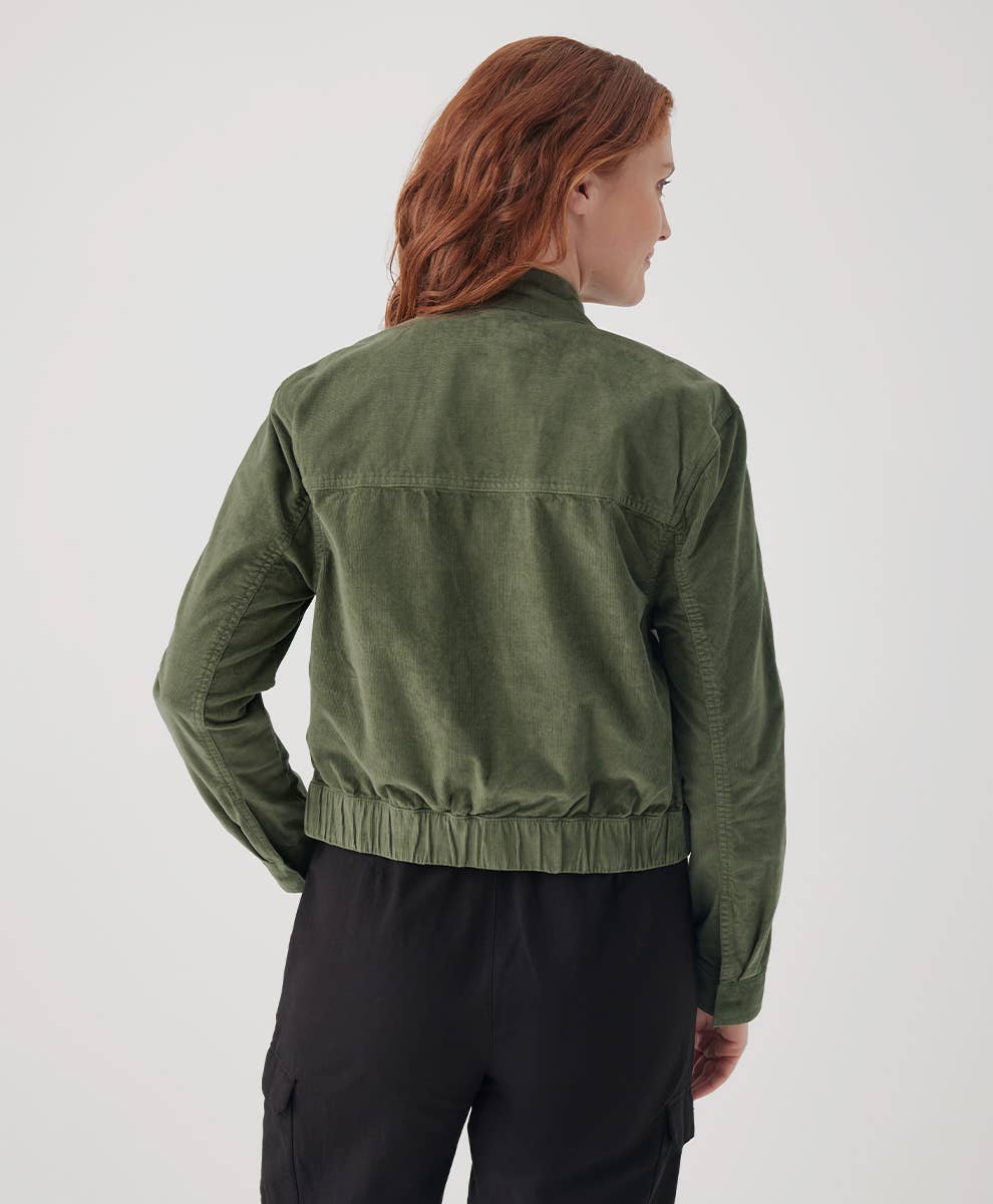 Modern Corduroy Bomber Jacket