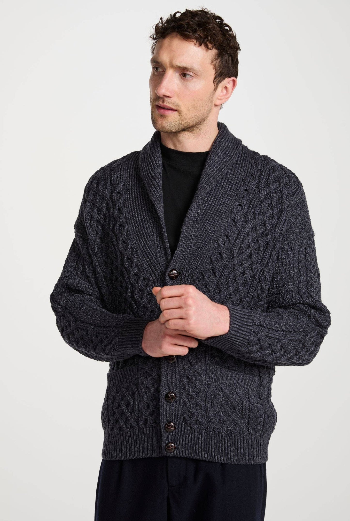 Clare Island Aran Cardigan