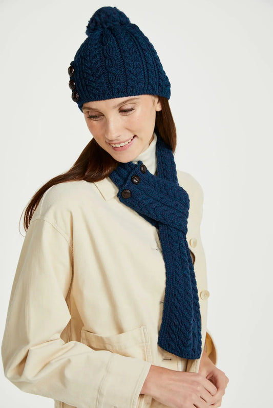 Cong Aran Merino Hat with Pom Pom