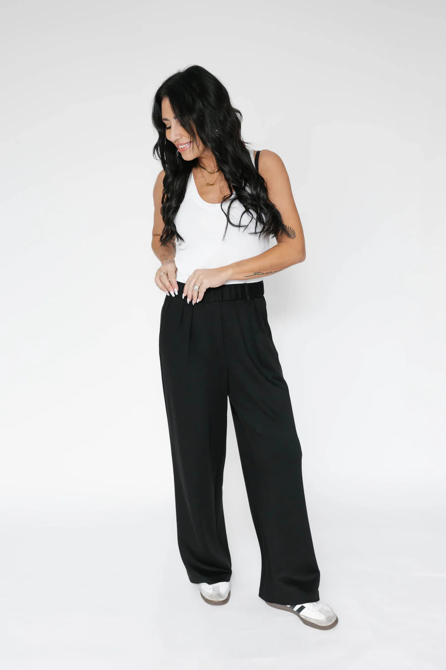 Halle Micro Scuba Wide Leg Pant