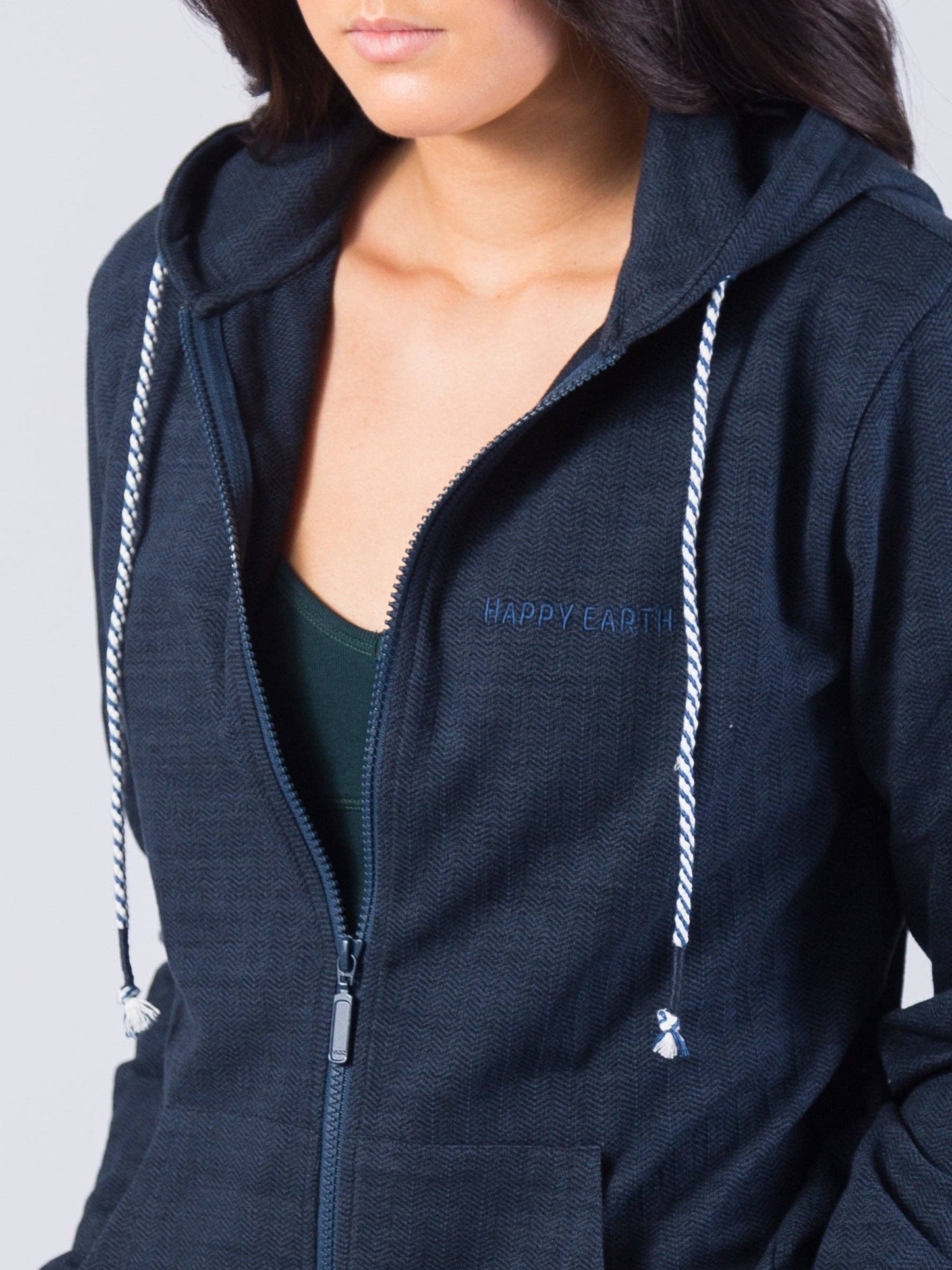 Organic Full Zip Stretch Hoodie