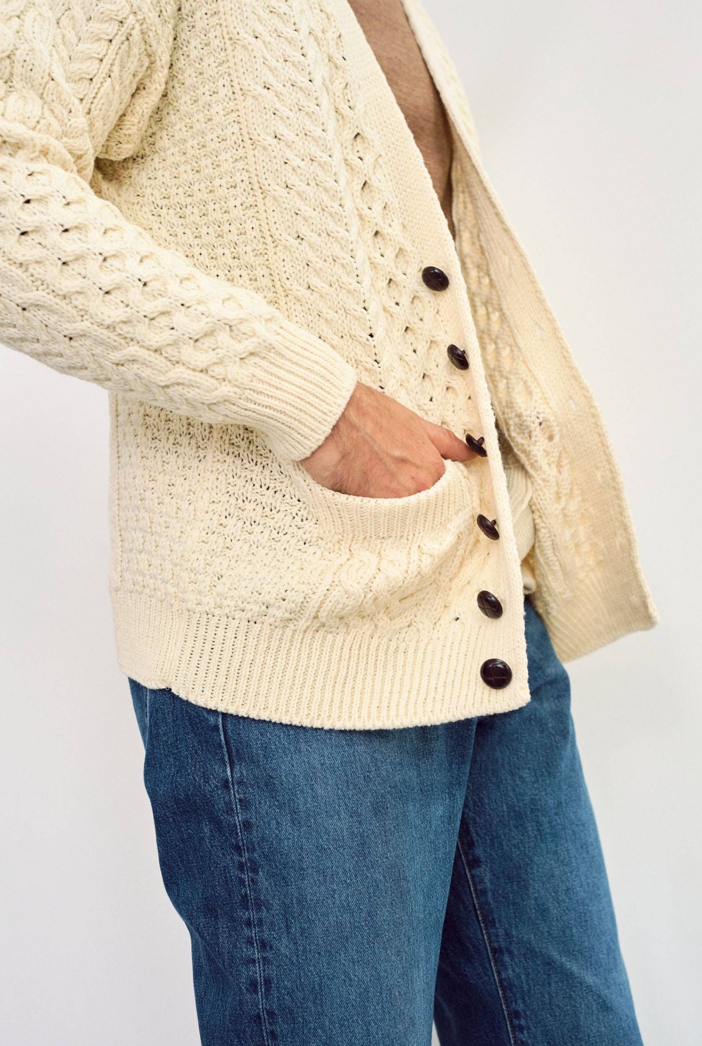 Clare Island Aran Cardigan