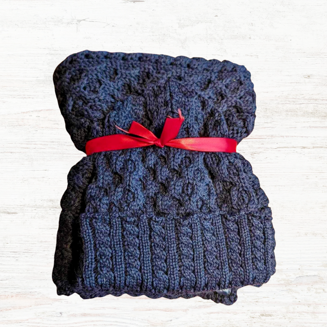 Luxe Aran Hat and Scarf Gift Set