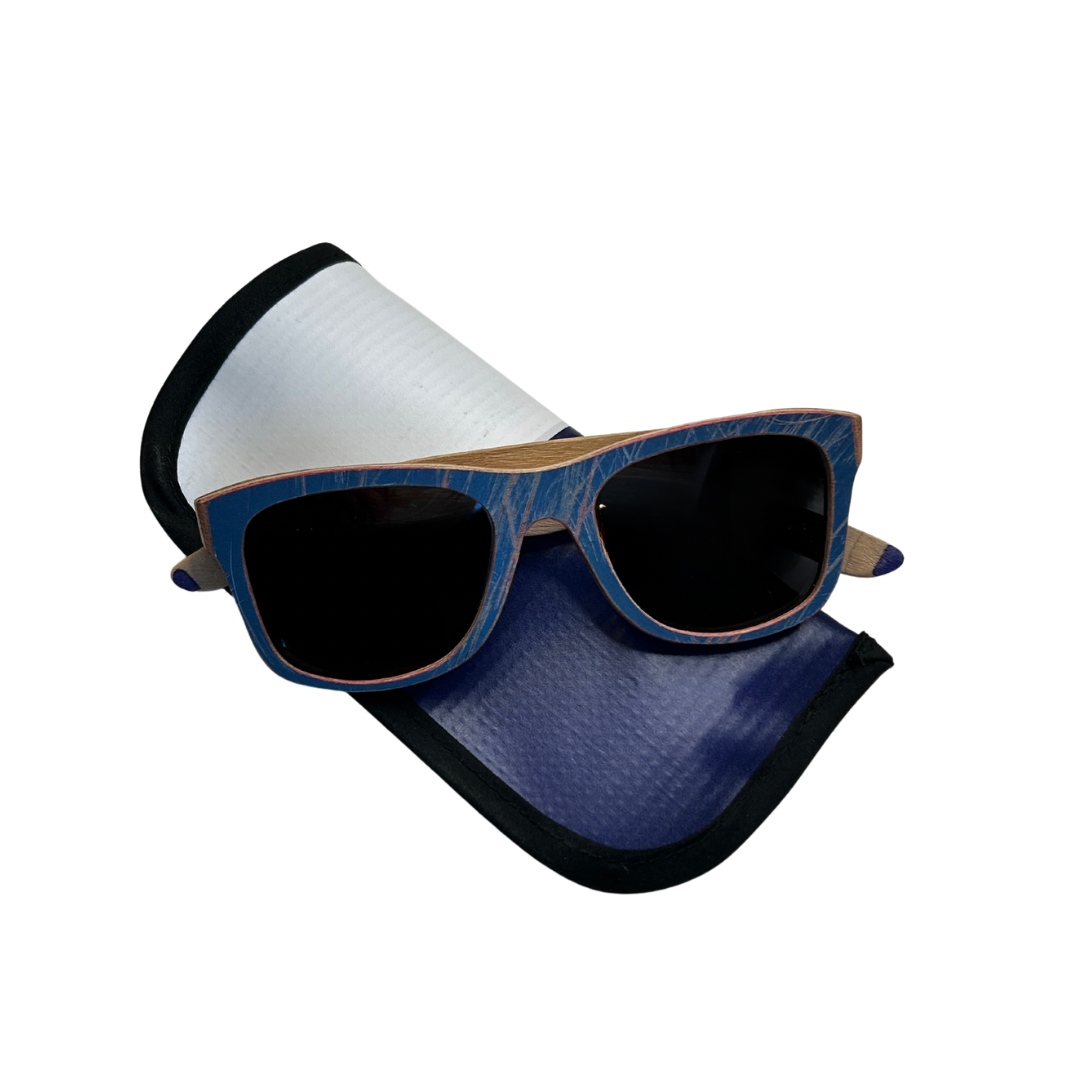 Polarized “Wayfarer” Recycled Skateboard Sunglasses