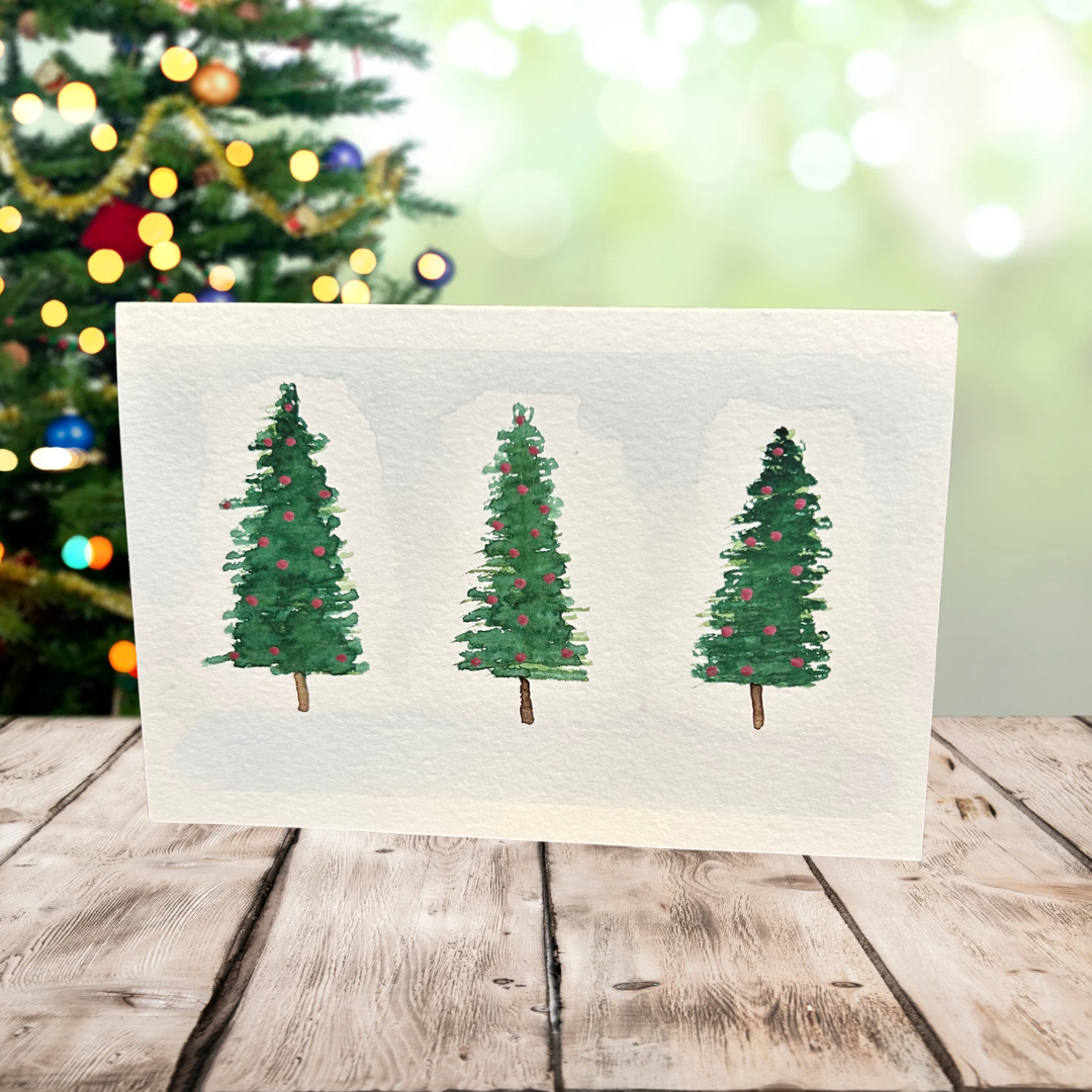 Hand Painted Holiday Cards