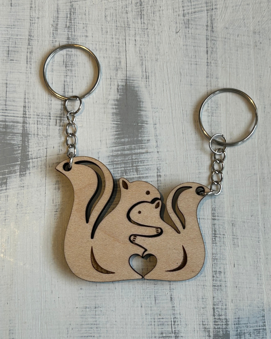 Cuddling Keychain