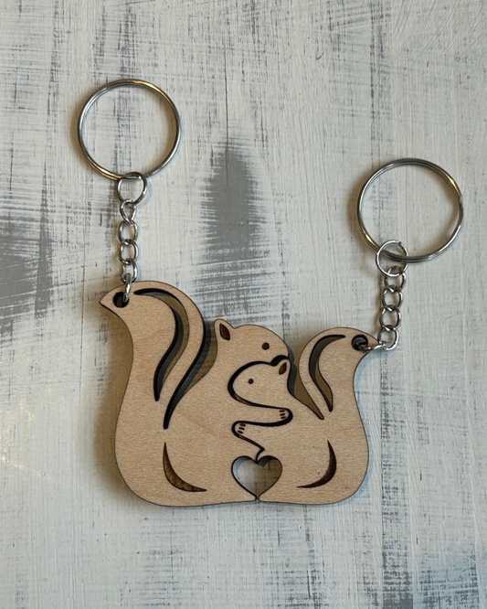 Cuddling Keychain