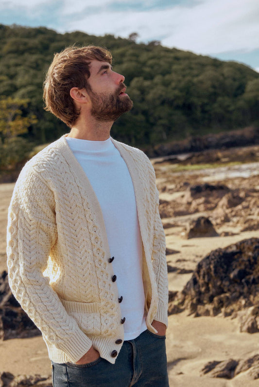 Clare Island Aran Cardigan