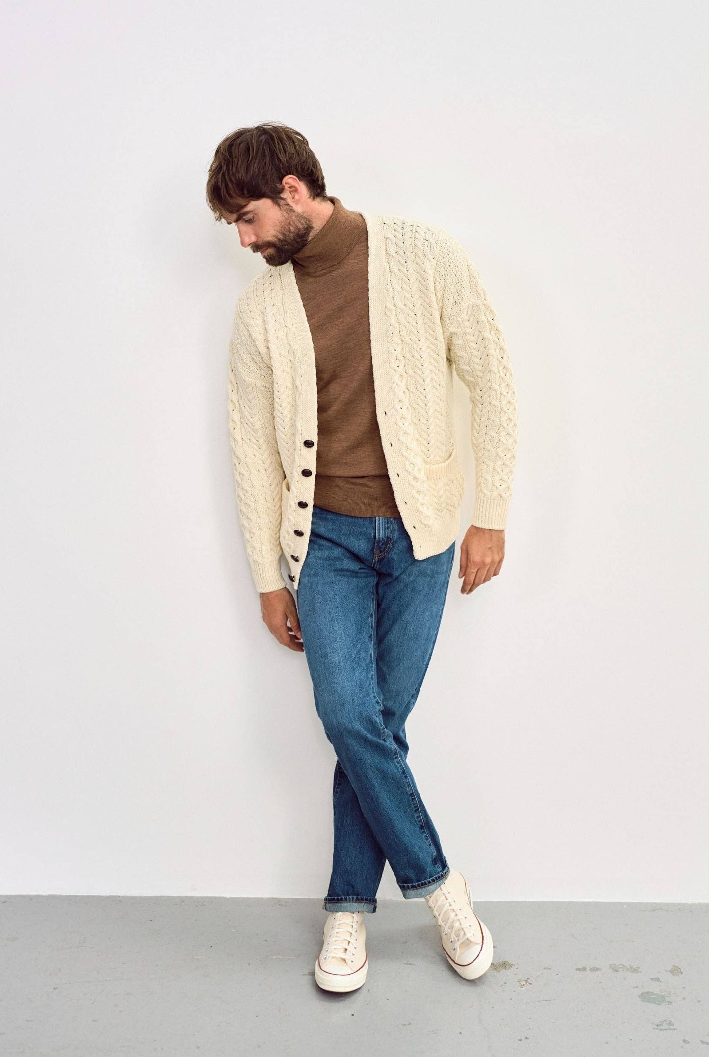Clare Island Aran Cardigan