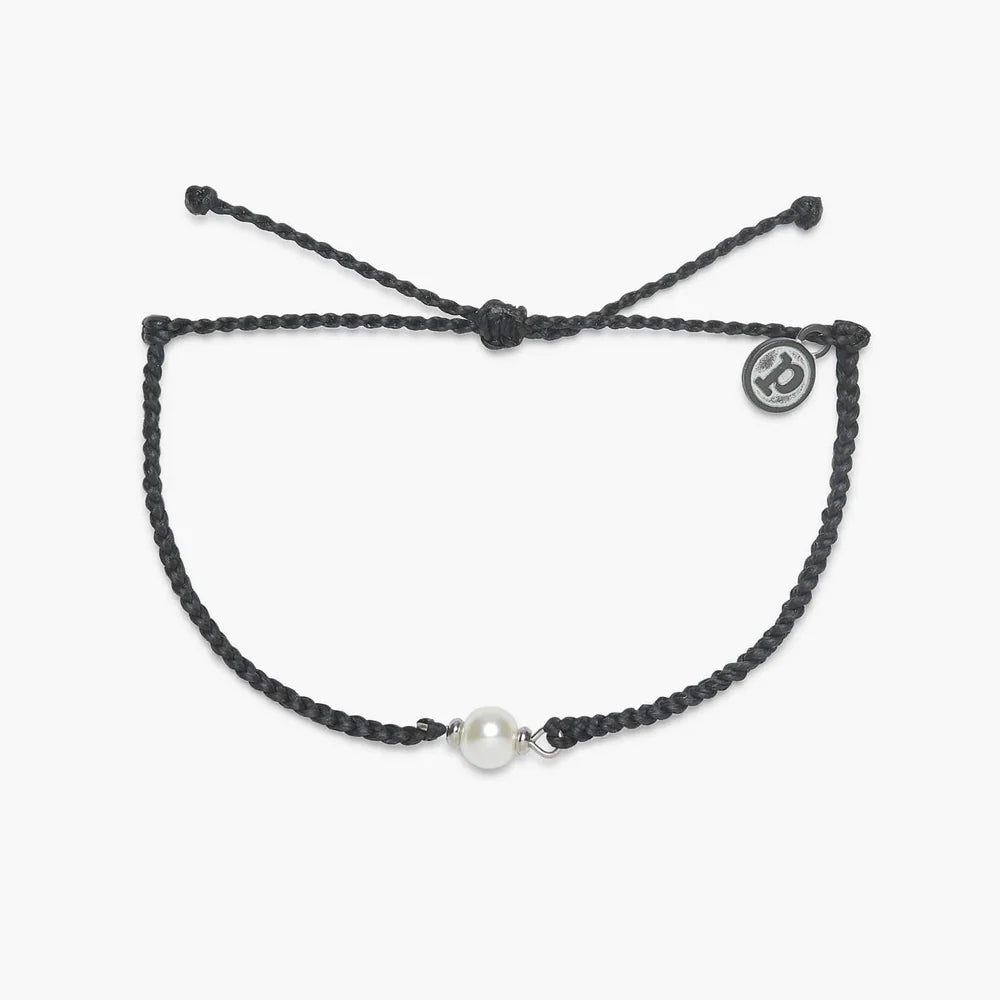 Simple Pearl Charm Bracelet