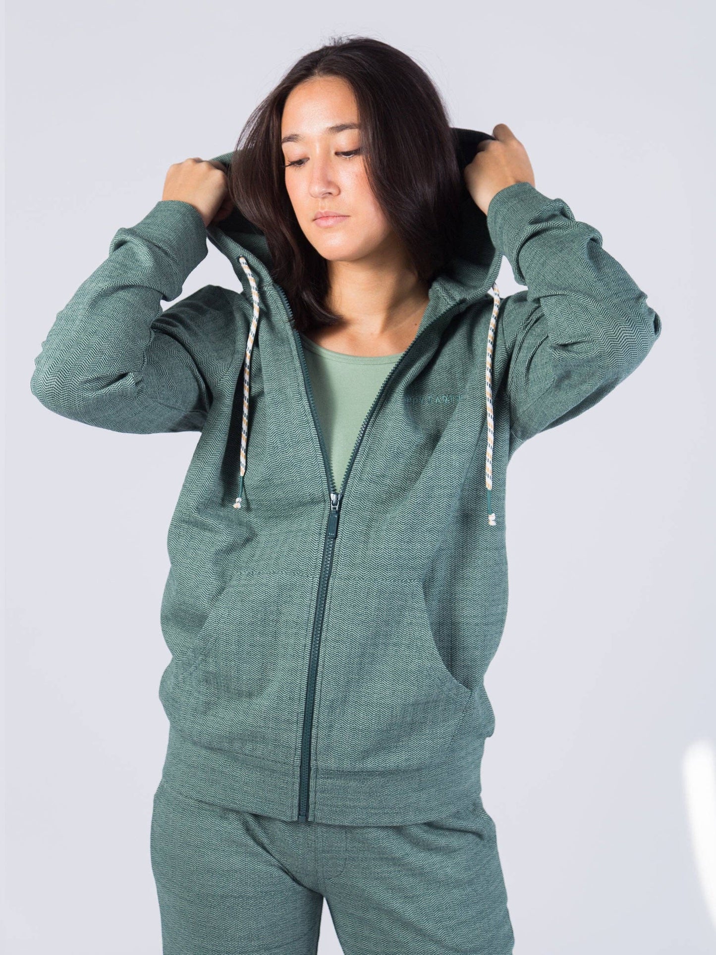 Organic Full Zip Stretch Hoodie