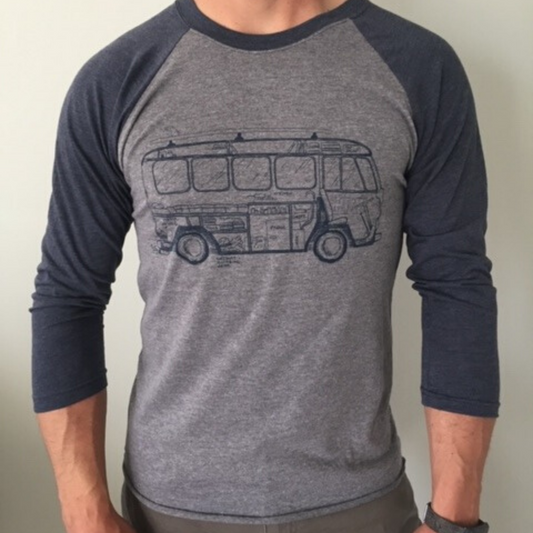 VW Bus Raglan Tee