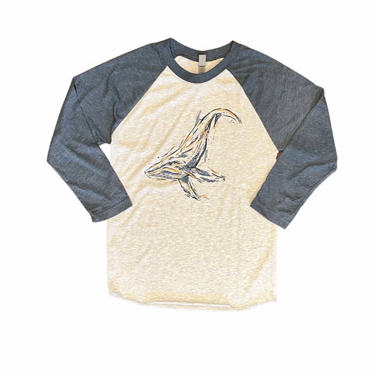 Humpback Whale Raglan Tee